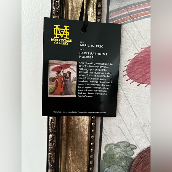 Vogue framed art - Picture 4 of 4